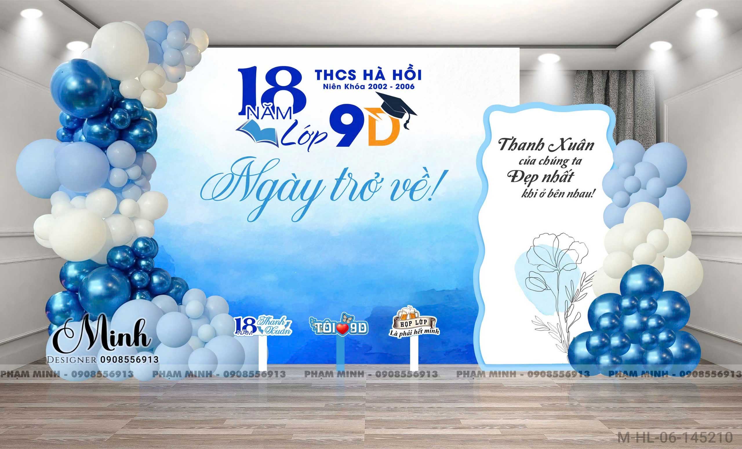 File thiết kế Background Họp lớp họp khóa kỷ niệm ngày trở về