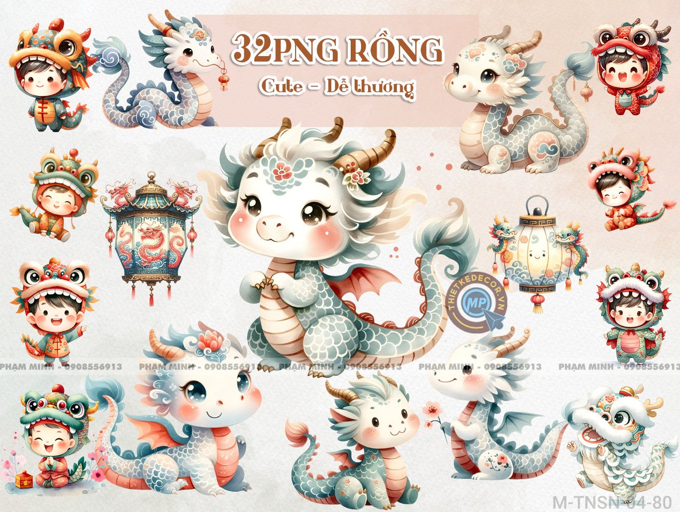 32PNG Chibi Rồng cute đáng yêu dễ thương ngầu đét.