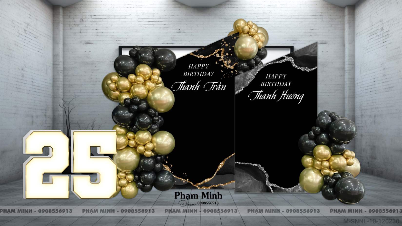 File thiết kế sinh nhật cho Sếp / Chàng Trai sang trọng đẳng cấp.