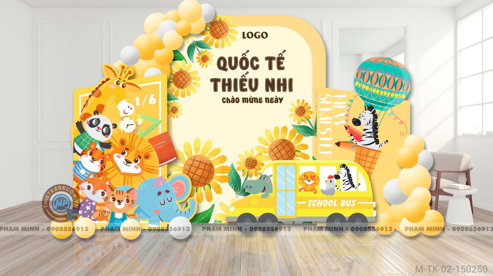 File thiết kế Tổng kết năm học và Chào mừng Quốc tế thiếu nhi 1/6 dễ thương đáng yêu.