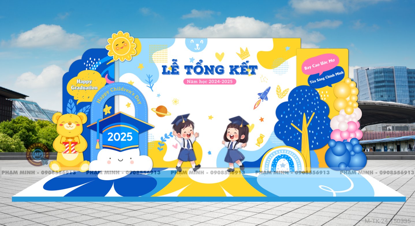 File thiết kế Tổng kết năm học và Chào mừng Quốc tế thiếu nhi 1/6 dễ thương đáng yêu.