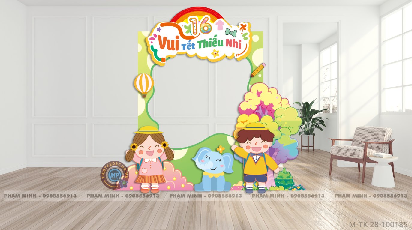 File thiết kế Tổng kết năm học và Chào mừng Quốc tế thiếu nhi 1/6 dễ thương đáng yêu.