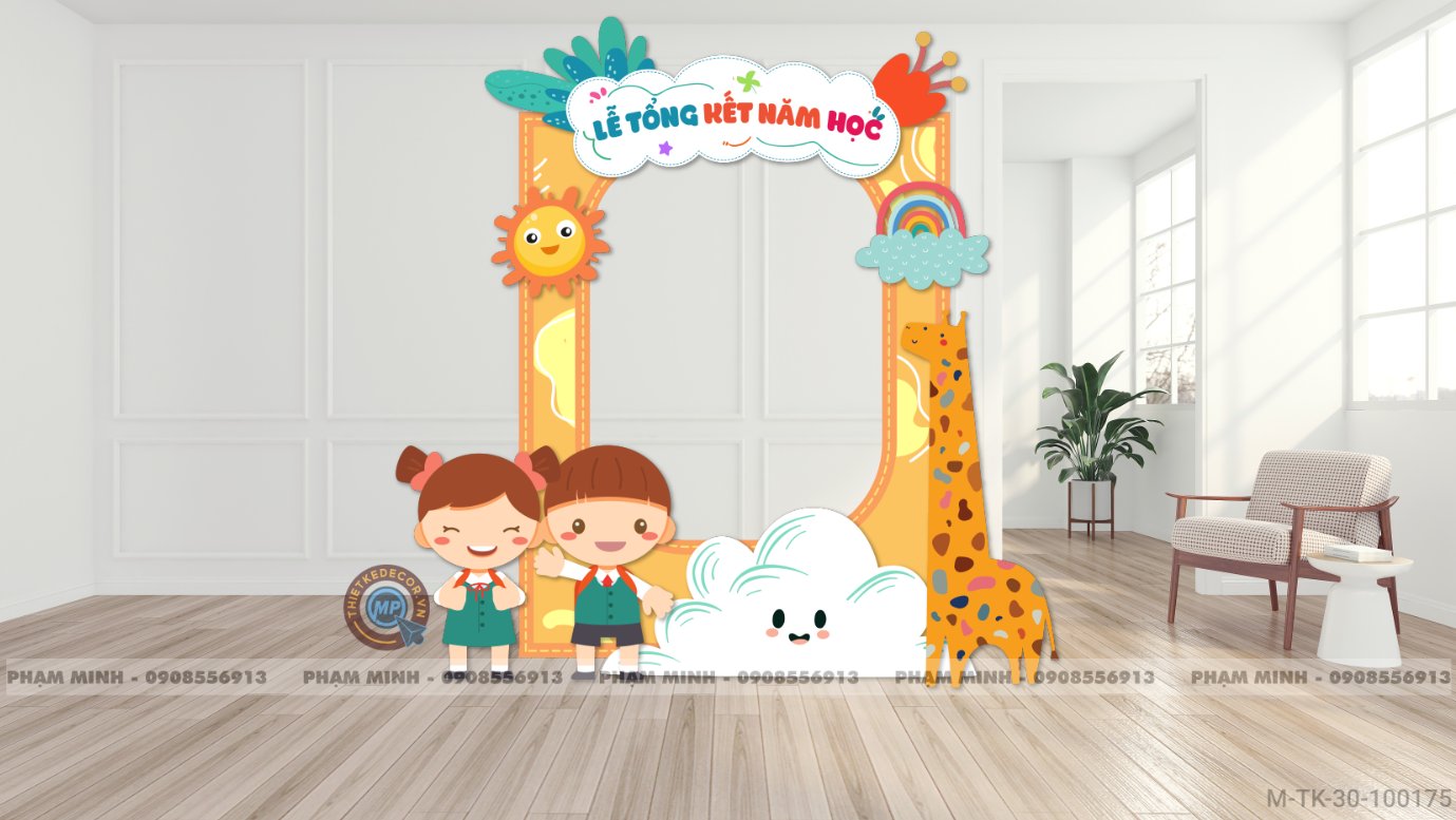 File thiết kế Tổng kết năm học và Chào mừng Quốc tế thiếu nhi 1/6 dễ thương đáng yêu.