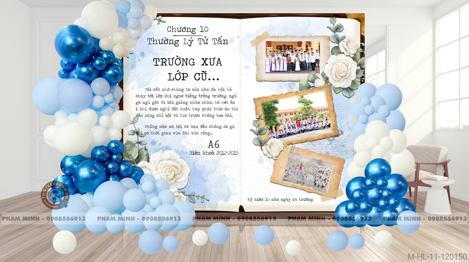 File thiết kế Background Họp lớp họp khóa kỷ niệm ngày trở về