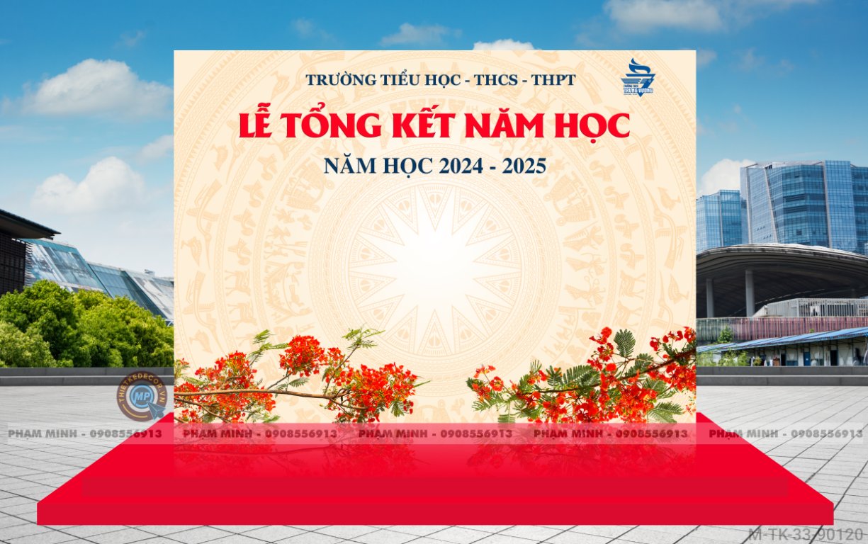 File thiết kế background Tổng kết năm học 2024 - 2025