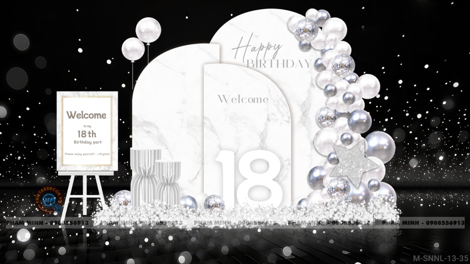 File thiết kế sinh nhật người lớn/cho Người yêu/Sếp sang trọng đẳng cấp.