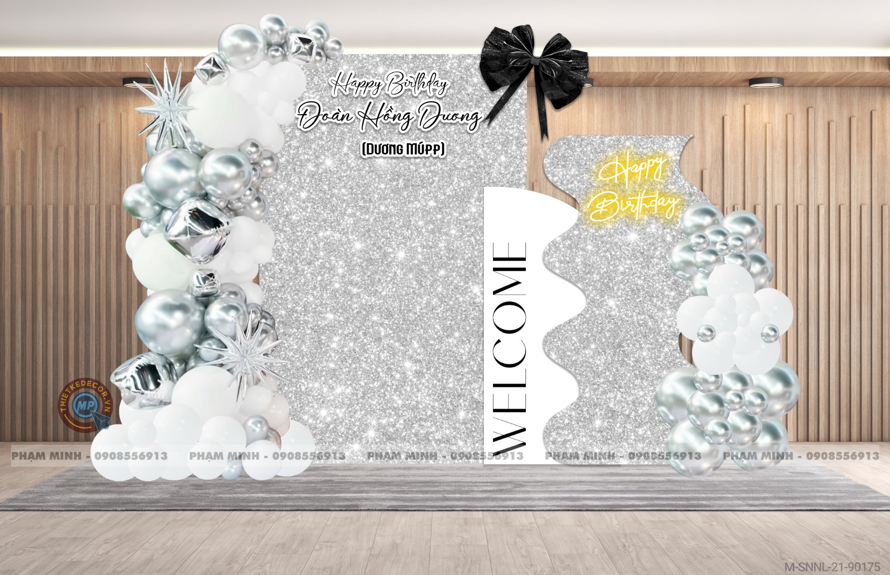 File thiết kế sinh nhật cho Cô gái sang trọng đẳng cấp.