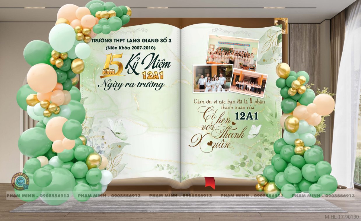 File thiết kế Background Họp lớp họp khóa kỷ niệm ngày trở về