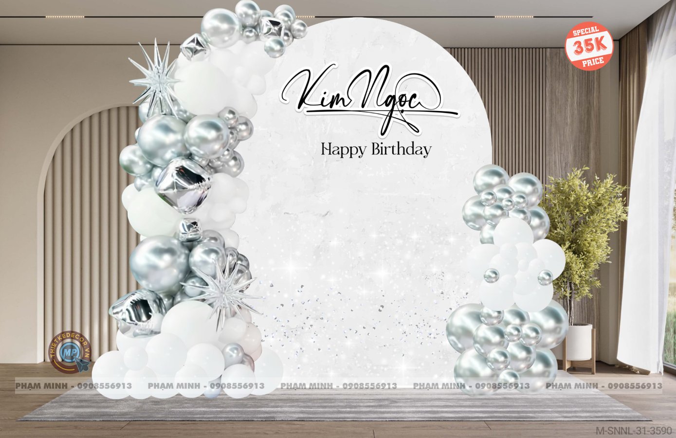 File thiết kế sinh nhật cho Cô gái / Sếp sang trọng đẳng cấp.