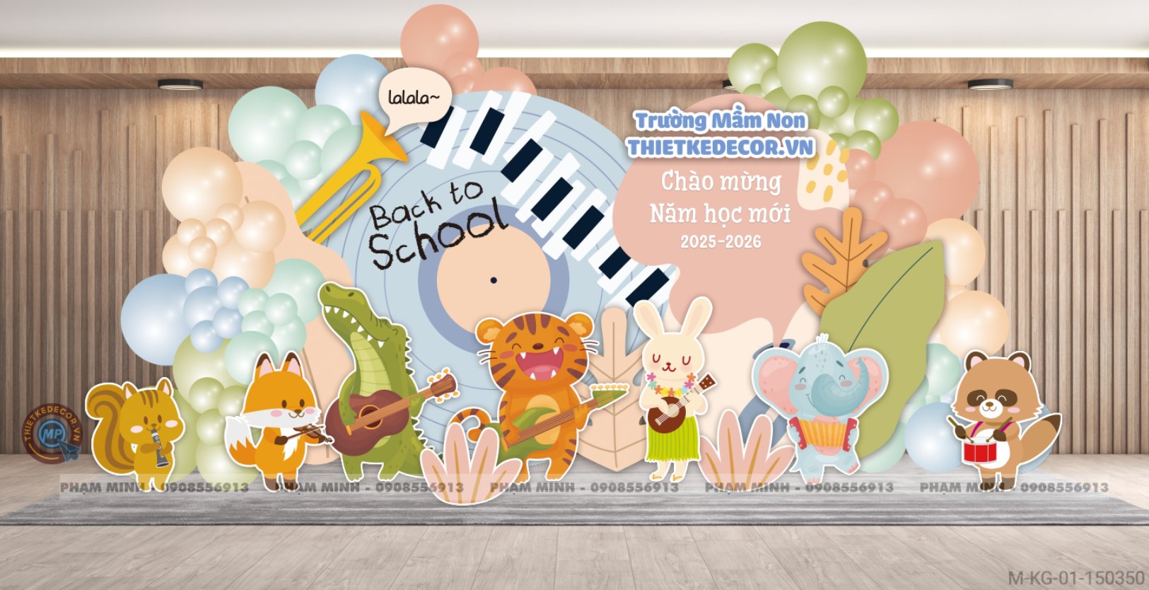 File thiết kế khai giảng chào mừng năm học mới Back to school