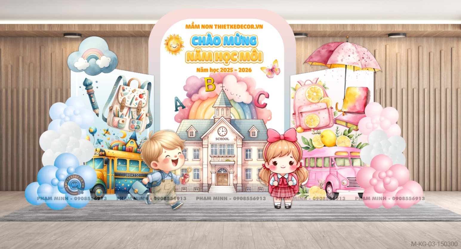 File thiết kế khai giảng chào mừng năm học mới Back to school