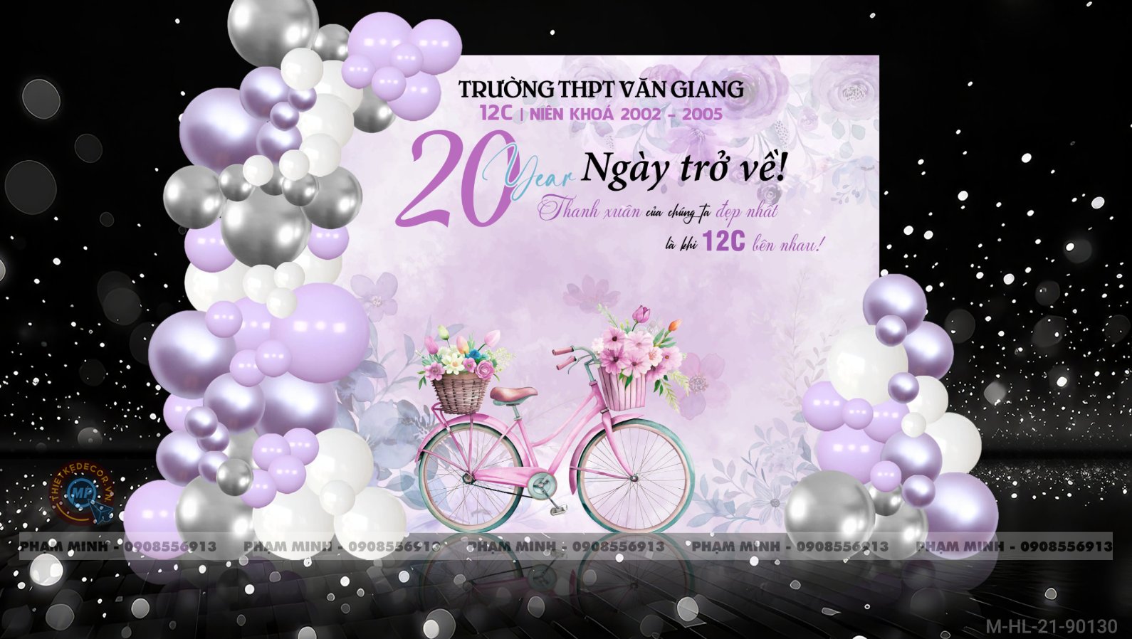 File thiết kế Background Họp lớp họp khóa kỷ niệm ngày trở về