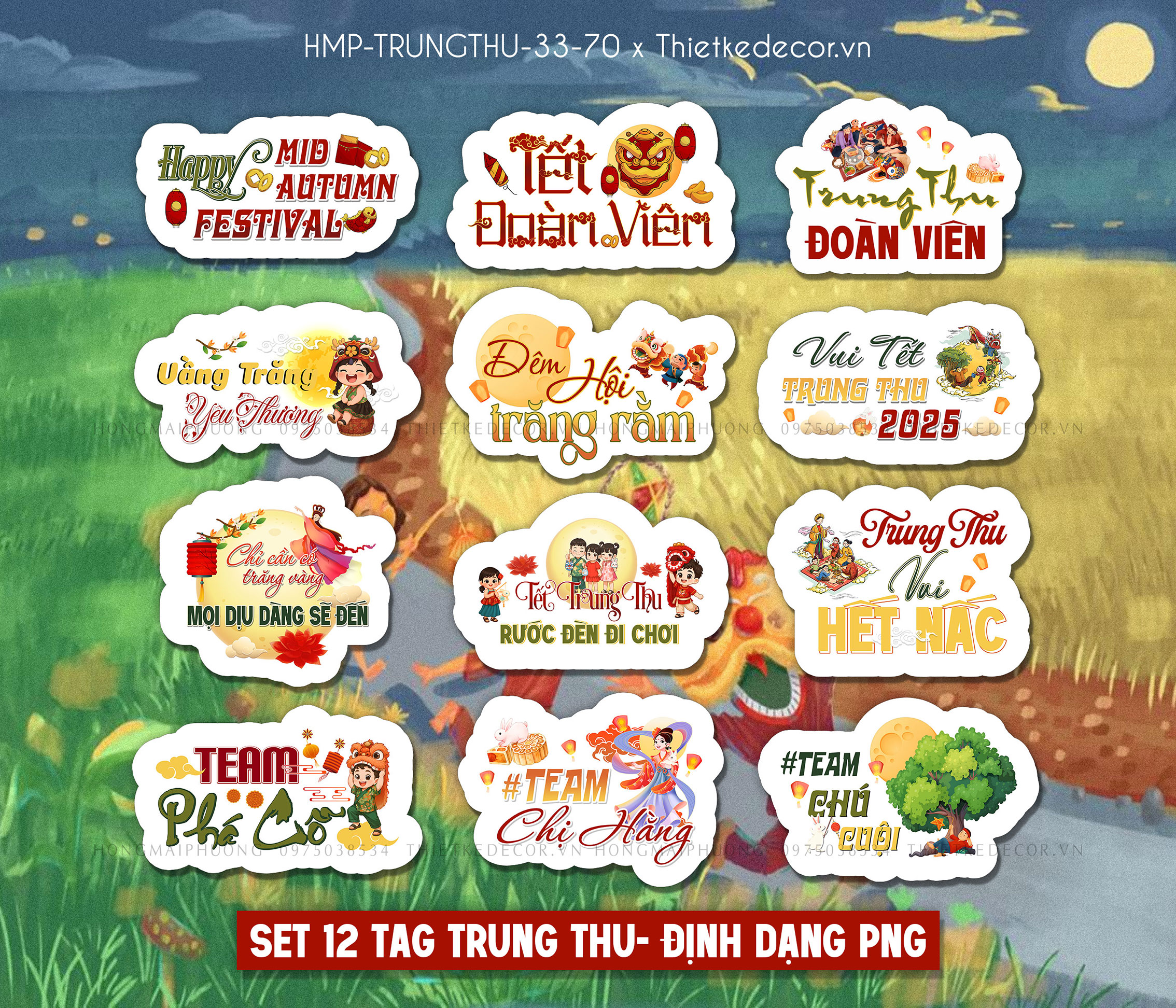Set 12 file PNG- tag cầm tay trung thu 2025