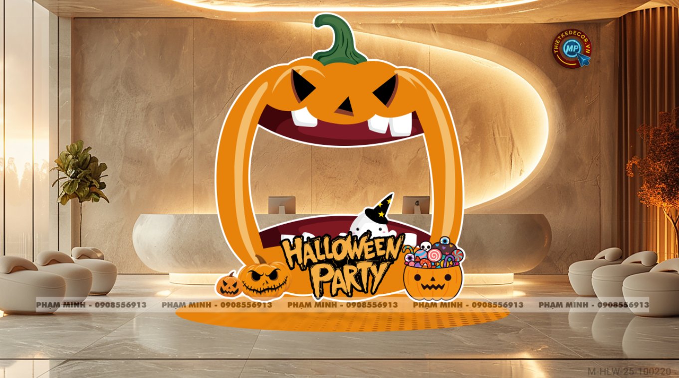 File thiết kế Khung chụp ảnh Halloween check in decor trang trí Lễ Hội Halloween cho Trung tâm Tiếng Anh, trường Mẫu giáo, Mall, nhà hàng, quán cà phê.