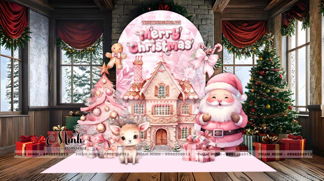 File thiết kế trang trí Giáng sinh Noel Merry Chrismas decor cây thông Decor cho trường học, trung tâm mua sắm, chung cư, nhà hàng, khách sạn, quán cà phê...