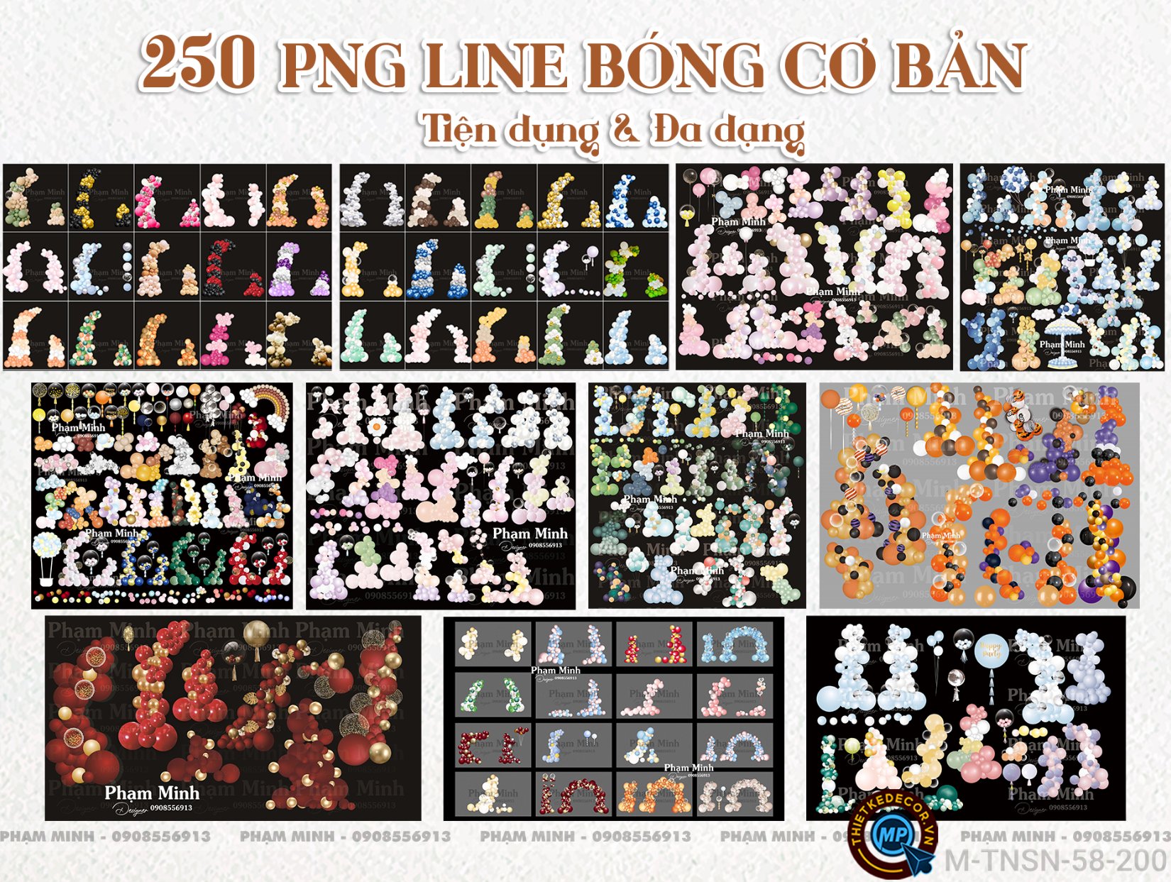 250 (+50 update) PNG line bóng cơ bản tiện dụng và đa dạng dùng để demo file thiết kế sinh nhật