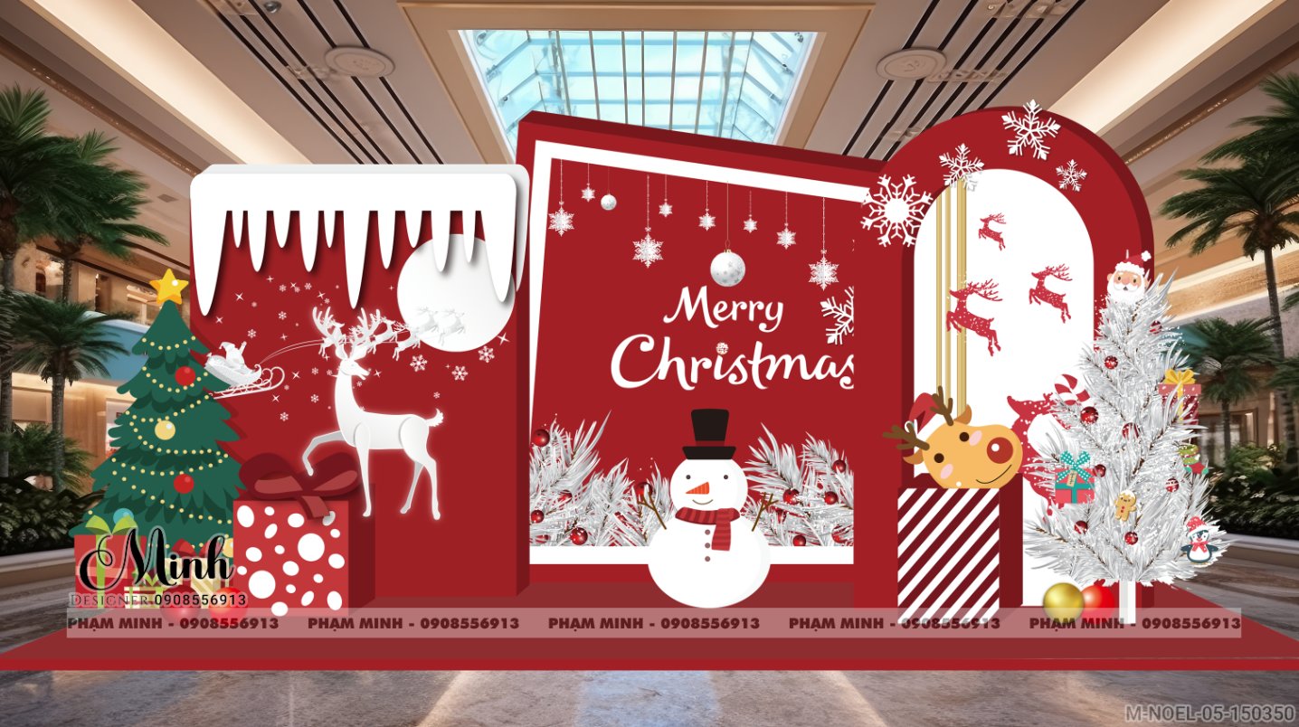 File thiết kế trang trí Giáng sinh Noel Merry Chrismas decor cây thông Decor cho trường học, trung tâm mua sắm, chung cư, nhà hàng, khách sạn, quán cà phê...