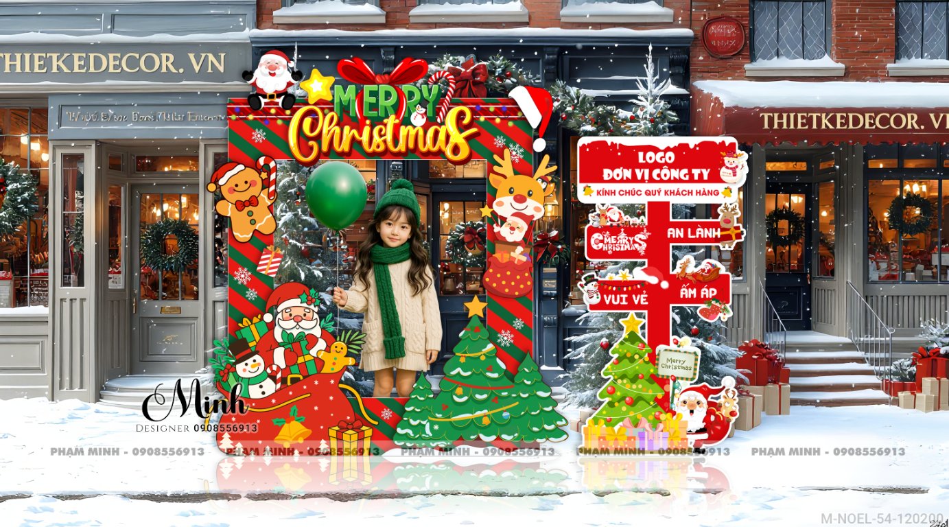 File thiết kế trang trí Giáng sinh Noel Merry Chrismas decor cây thông Decor cho trường học, trung tâm mua sắm, chung cư, nhà hàng, khách sạn, quán cà phê...