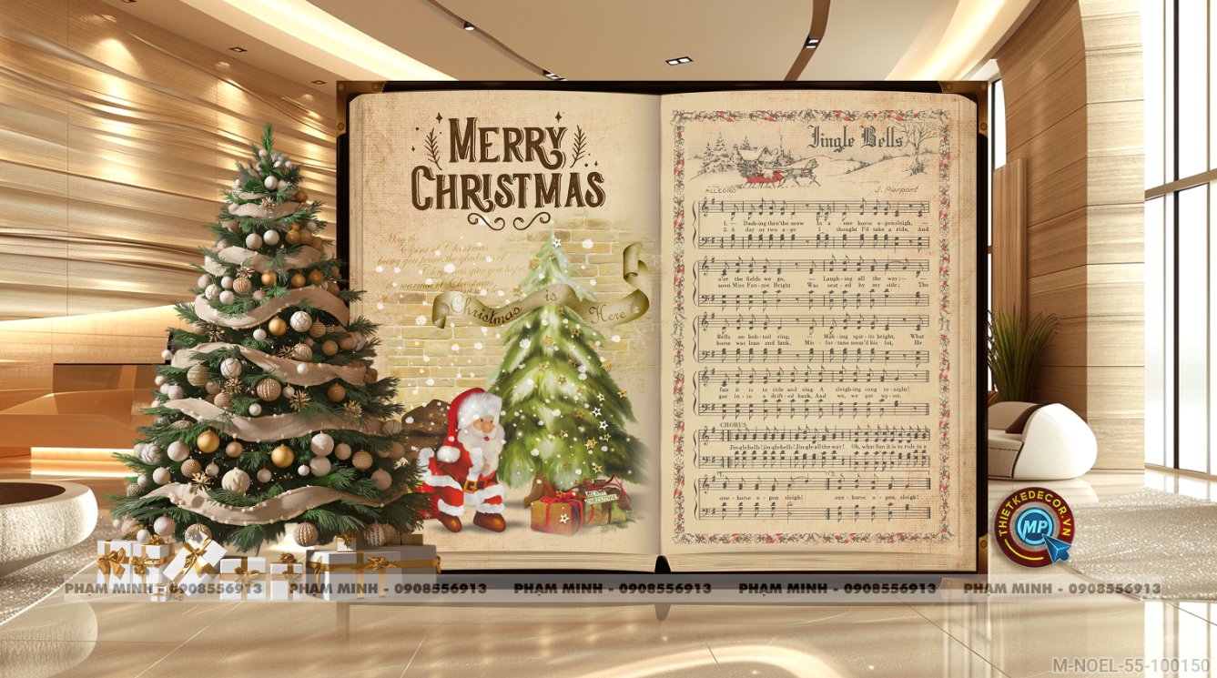 File thiết kế trang trí Giáng sinh Noel Merry Chrismas decor cây thông Decor cho trường học, trung tâm mua sắm, chung cư, nhà hàng, khách sạn, quán cà phê...