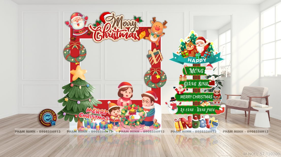 File thiết kế trang trí Giáng sinh Noel Merry Chrismas decor cây thông Decor cho trường học, trung tâm mua sắm, chung cư, nhà hàng, khách sạn, quán cà phê...