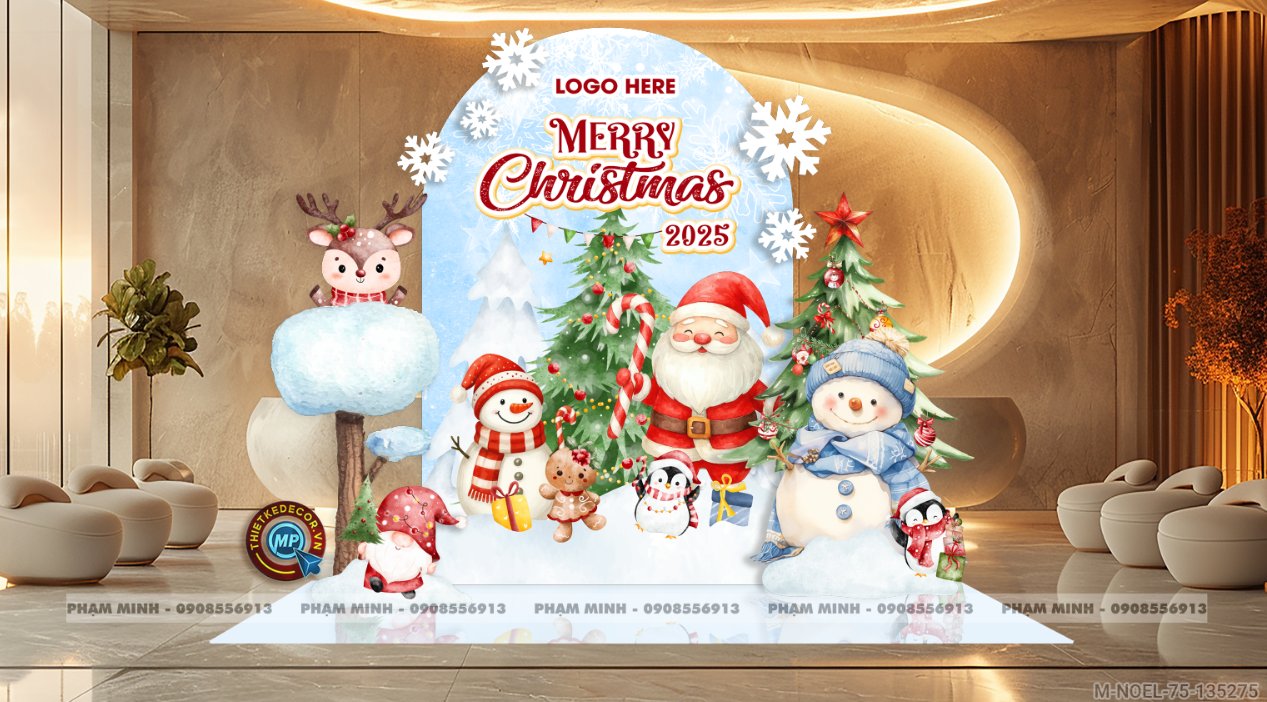 File thiết kế trang trí Giáng sinh Noel Merry Christmas decor cây thông Decor cho trường học, trung tâm mua sắm, chung cư, nhà hàng, khách sạn, quán cà phê...