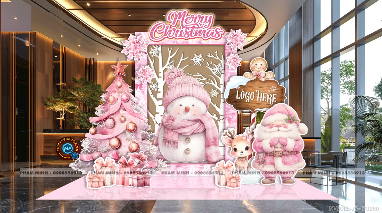 File thiết kế trang trí Giáng sinh Noel Merry Christmas decor cây thông Decor cho trường học, trung tâm mua sắm, chung cư, nhà hàng, khách sạn, quán cà phê...
