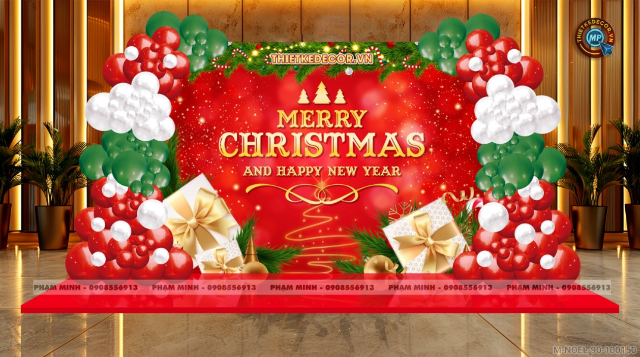 File thiết kế trang trí Giáng sinh Noel Merry Christmas decor cây thông Decor cho trường học, trung tâm mua sắm, chung cư, nhà hàng, khách sạn, quán cà phê...