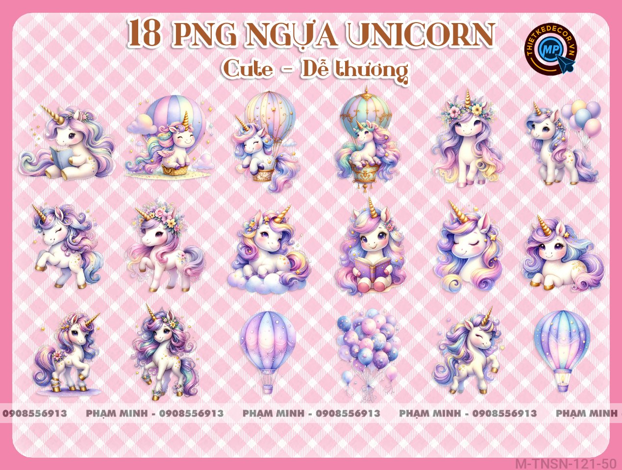 18 PNG Ngựa Unicorn cầu vồng Pony cute dễ thương đáng yêu - tài nguyên thiết kế sinh nhật em bé tuổi Ngựa - Ngọ