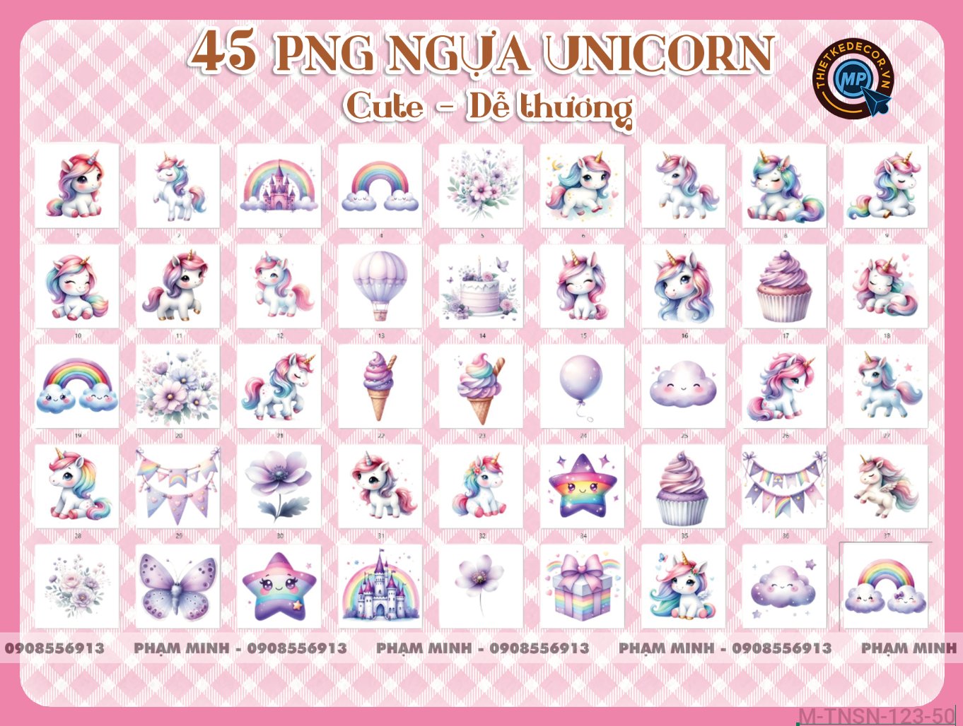 45 PNG Ngựa Unicorn cầu vồng Pony cute dễ thương đáng yêu - tài nguyên thiết kế sinh nhật em bé tuổi Ngựa - Ngọ