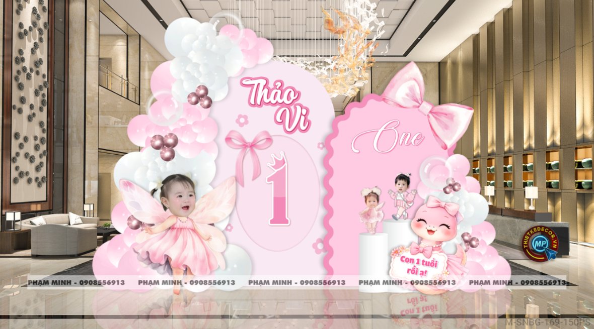 File thiết kế sinh nhật bé gái tuổi rắn tone hồng; Sinh nhật bé gái tone hồng; Sinh nhật 1 tuổi tone hồng; Sinh nhật tuổi tỵ tone hồng cute đáng yêu dễ thương