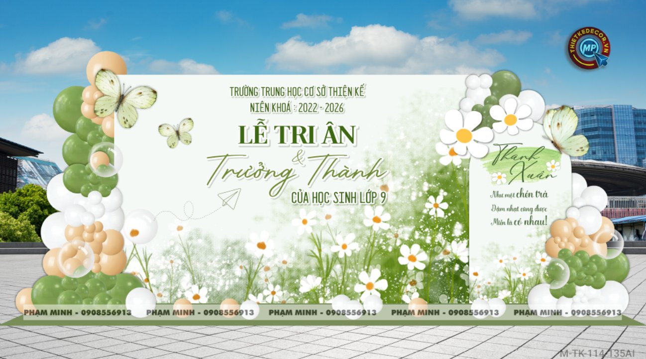 File thiết kế background kỷ yếu - lễ tri ân - Lễ trưởng thành - Tổng kết năm học - Bế giảng của học sinh lớp 9, lớp 120 tone xanh lá