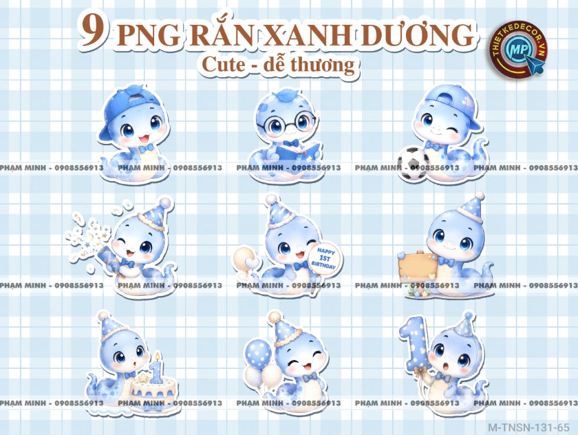 9 PNG Rắn cute dễ thương png water color màu nước đáng yêu dùng thiết kế file sinh nhật thôi nôi 1 tuổi rắn tỵ tone xanh da trời