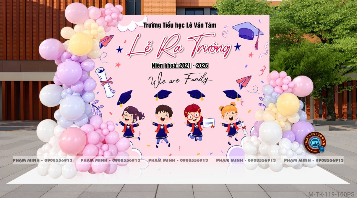 File thiết kế background trang trí lễ tổng kết năm học decor bong bóng quốc tế thiếu nhi trường mầm non, tiểu học, thcs dễ thương đáng yêu sang trọng