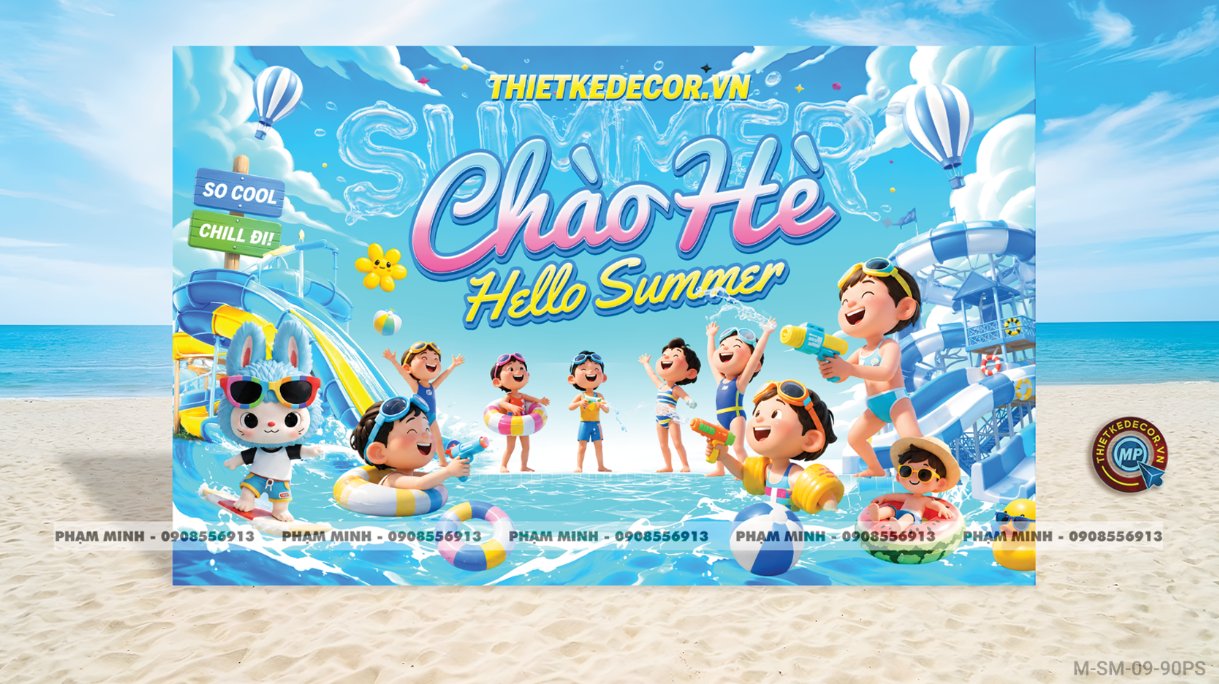 File thiết kế chào hè, background chào hè, background summer vacation, background hello summer, dã ngoại biển cho học sinh, decor siêu thị, bãi biển