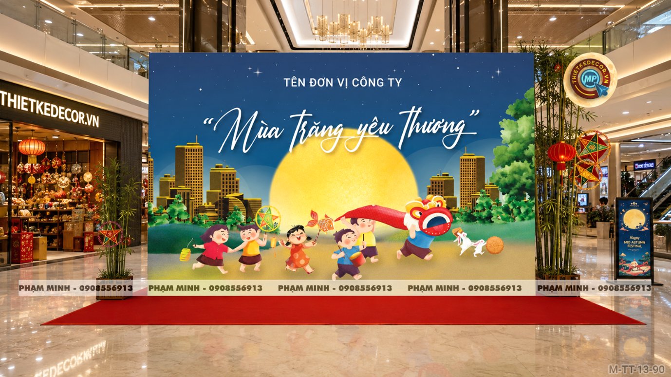 File thiết kế background Trang trí decor Trung Thu Mall, Trang trí decor Trung Thu Chung cư, Trang trí decor Trung Thu Nhà Hàng, Trang trí decor Trung Thu Khách Sạn; Trang trí decor Trung Thu ngân hàng, Trang trí decor Trung Thu trường học; quán cà phê