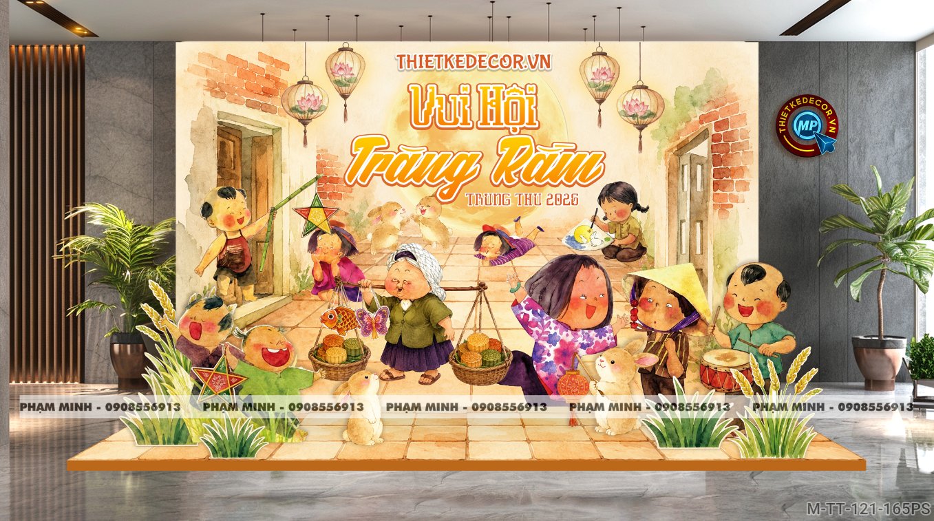File thiết kế background Trang trí decor Trung Thu Mall, Trang trí tiểu cảnh Trung Thu Chung cư, decor tiểu cảnh Trung Thu Nhà Hàng, tiểu cảnh Trung Thu Khách Sạn; Trang trí decor Trung Thu ngân hàng, Trang trí decor Trung Thu trường học; quán cà phê