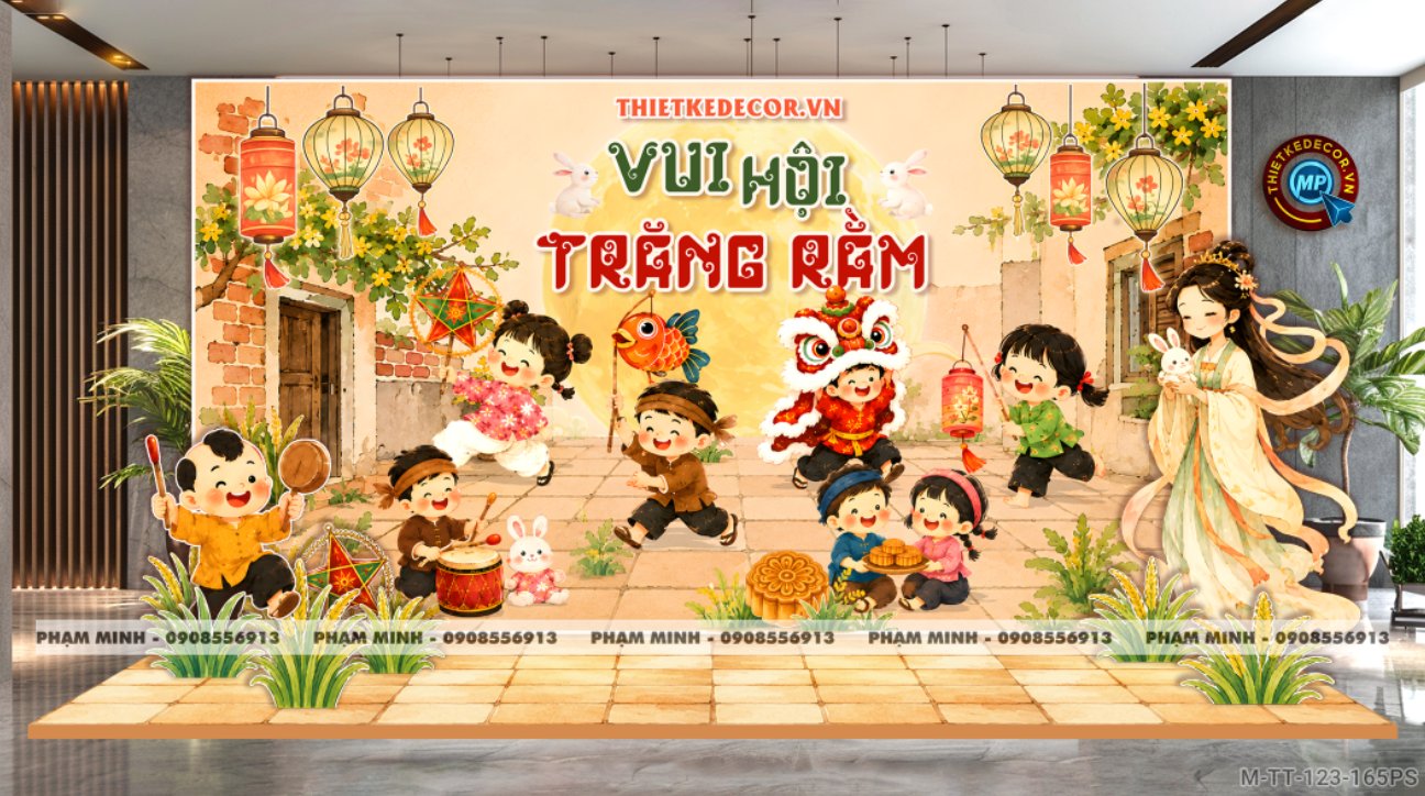 File thiết kế background Trang trí decor Trung Thu Mall, Trang trí tiểu cảnh Trung Thu Chung cư, decor tiểu cảnh Trung Thu Nhà Hàng, tiểu cảnh Trung Thu Khách Sạn; Trang trí decor Trung Thu ngân hàng, Trang trí decor Trung Thu trường học; quán cà phê