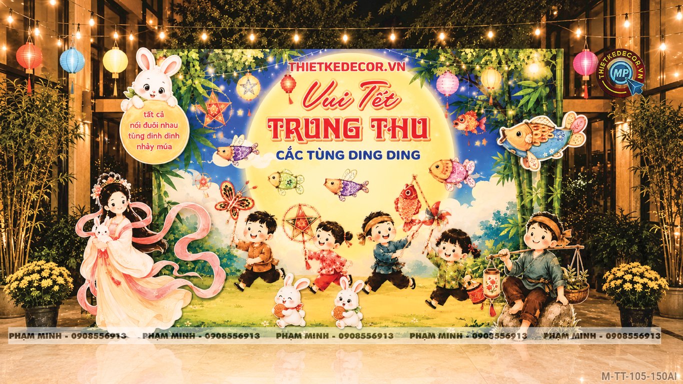 File thiết kế background Trang trí decor Trung Thu Mall, Trang trí tiểu cảnh Trung Thu Chung cư, decor tiểu cảnh Trung Thu Nhà Hàng, tiểu cảnh Trung Thu Khách Sạn; Trang trí decor Trung Thu ngân hàng, Trang trí decor Trung Thu trường học; quán cà phê