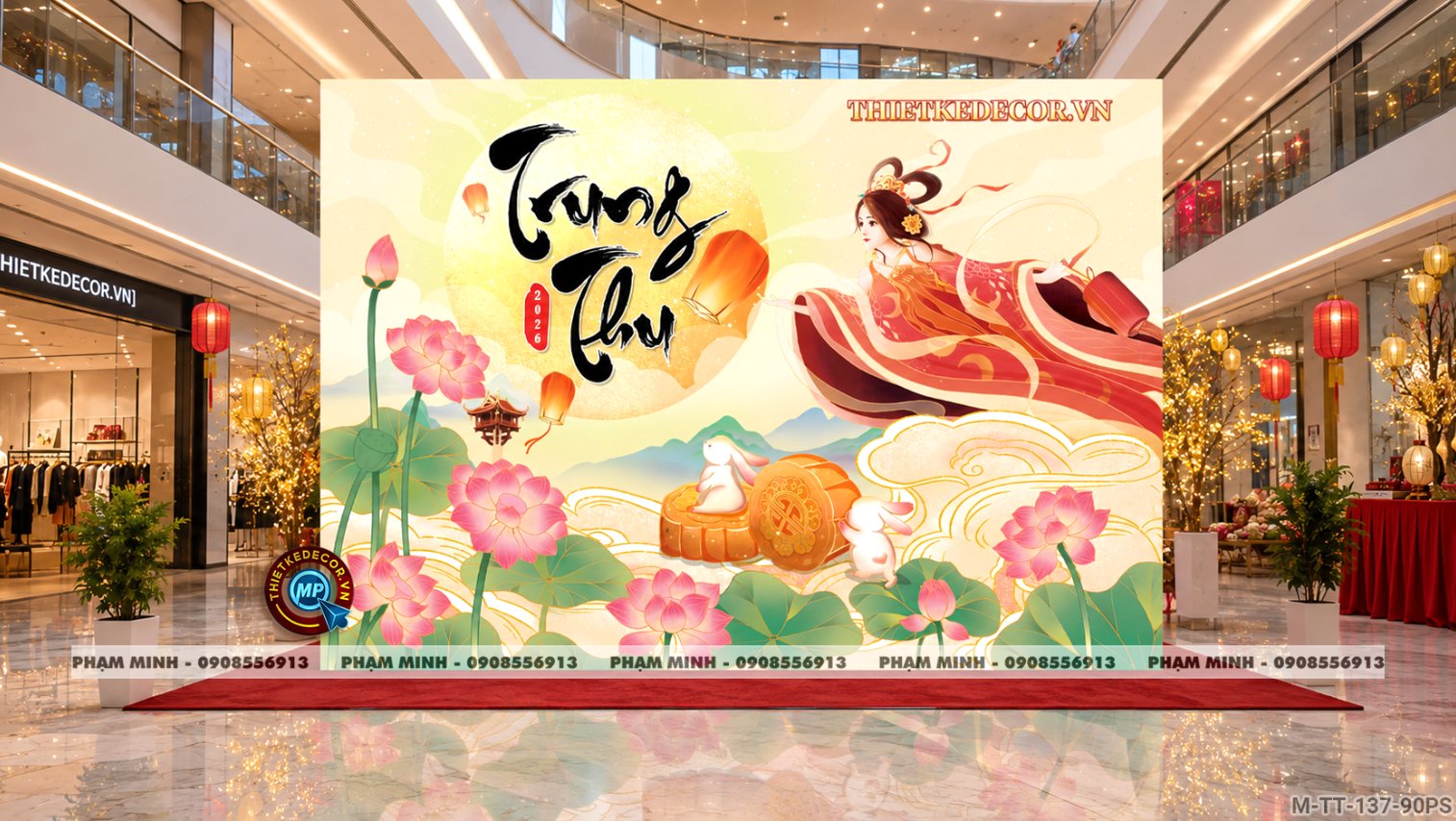 File thiết kế background Trang trí decor Trung Thu Mall, Trang trí tiểu cảnh Trung Thu Chung cư, decor tiểu cảnh Trung Thu Nhà Hàng, tiểu cảnh Trung Thu Khách Sạn; Trang trí decor Trung Thu ngân hàng, Trang trí decor Trung Thu trường học; quán cà phê