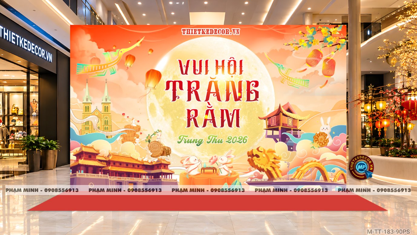 File thiết kế background Trang trí decor Trung Thu Mall, Trang trí tiểu cảnh Trung Thu Chung cư, decor tiểu cảnh Trung Thu Nhà Hàng, tiểu cảnh Trung Thu Khách Sạn; Trang trí decor Trung Thu ngân hàng, Trang trí decor Trung Thu trường học; quán cà phê